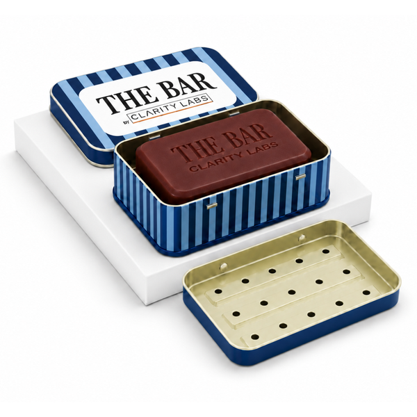 DeTan Soap - Retro Tin Box + Soap Dish