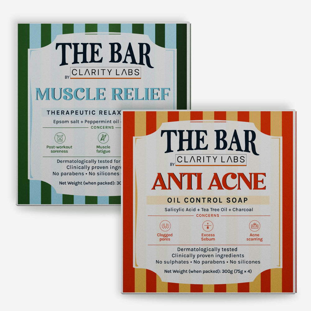 [Combo Pack] Muscle Relief Soap + Anti Acne Soap - Pack of 4 + 4