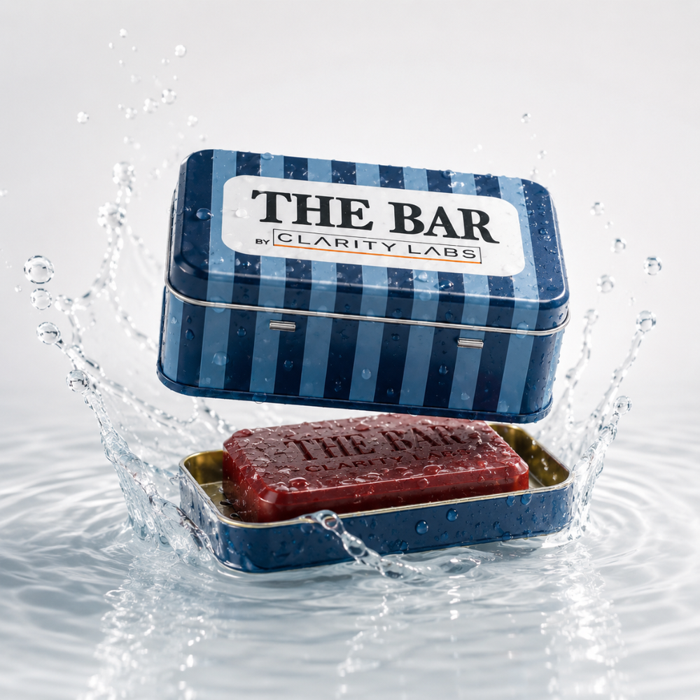 DeTan Soap - Retro Tin Box + Soap Dish